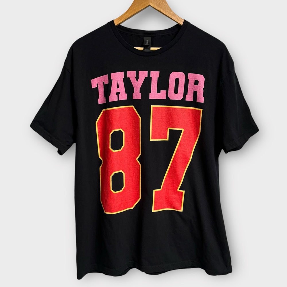 Taylor Swift #87 Shirt Travis Kelce Kansas City Chiefs Football Tee XL Halloween
